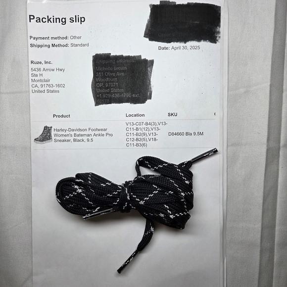 Harley-Davidson Womens Bateman Ankle Pro Riding Sneaker Black Leather Sz 9.5 - Picture 15 of 15